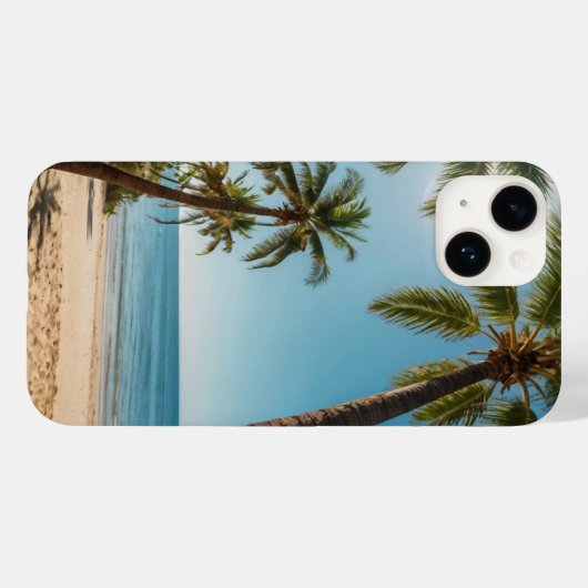 Sonnenbeleuchtete Palmen Case-Mate iPhone Hülle (Rückseite (Horizontal))