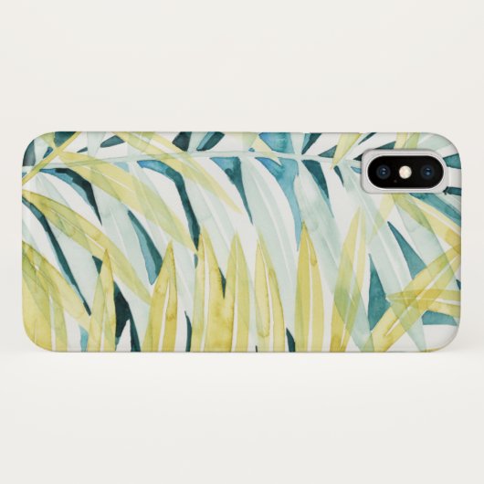 Sonnenbeleuchtete Palmen - Palmen Tree Blätter Case-Mate iPhone Hülle (Rückseite (Horizontal))