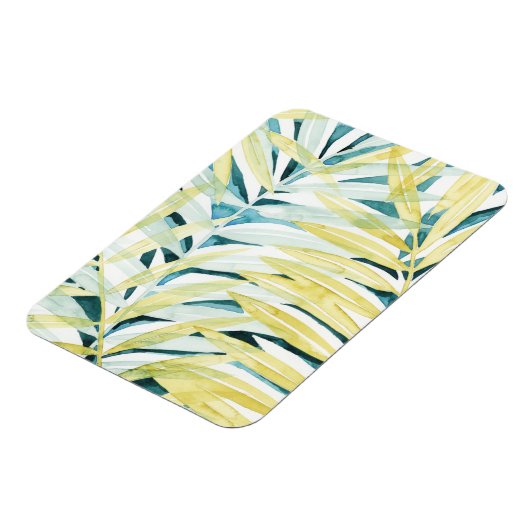 Sonnenbeleuchtete Palmen - Palmen Tree Blätter Magnet (Linke Seite)