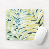 Sonnenbeleuchtete Palmen - Palmen Tree Blätter Mousepad (Mit Mouse)