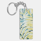 Sonnenbeleuchtete Palmen - Palmen Tree Blätter Schlüsselanhänger (Vorderseite links)