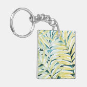 Sonnenbeleuchtete Palmen - Palmen Tree Blätter Schlüsselanhänger (Vorderseite links)
