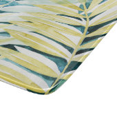 Sonnenbeleuchtete Palmen - Palmen Tree Blätter Schneidebrett (Ecke)