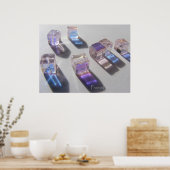 Sonnenbeleuchtete Perlen 4 Poster (Küche)