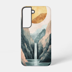 Sonnenbeleuchtete Schlucht-Reflexion-Handyhülle Samsung Galaxy Hülle