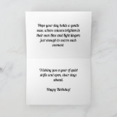 Sonnenbeleuchtete Wälder im Herbst - Custom Birthd Karte (Innenseite)