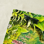 Sonnenbeleuchtete Waldlandschaft Strandtuch (Beispiel)