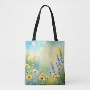 Sonnenbeleuchtete Wiesenfarbe Tasche