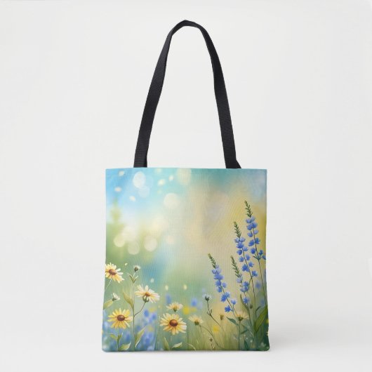 Sonnenbeleuchtete Wiesenfarbe Tasche (Vorderseite)