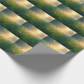 Sonnenbeleuchtete Wildblume Meadow Geschenkpapier (Ecke)