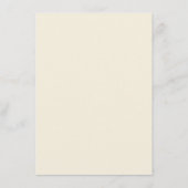 Sonnenbeleuchtete Wildblumen, Bienen & Schmetterli Begleitkarte (Rückseite)