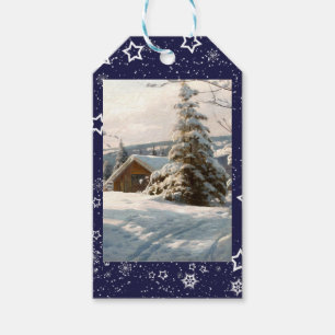 Sonnenbeleuchtete Winterlandschaft von Peder Mork Geschenkanhänger