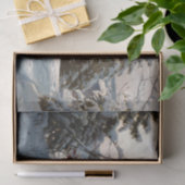 Sonnenbeleuchtete Winterlandschaft von Peder Mork  Seidenpapier (Geschenk)