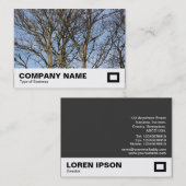 Sonnenbeleuchtete Zweige Visitenkarte (Vorne/Hinten)