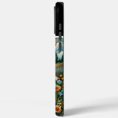 Sonnenbeleuchteter Bach durch Wildblumen Case-Mate iPhone Hülle (Rückseite / Links)