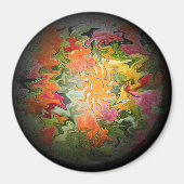 Sonnenbeleuchteter Garten... Magnet (Vorne)