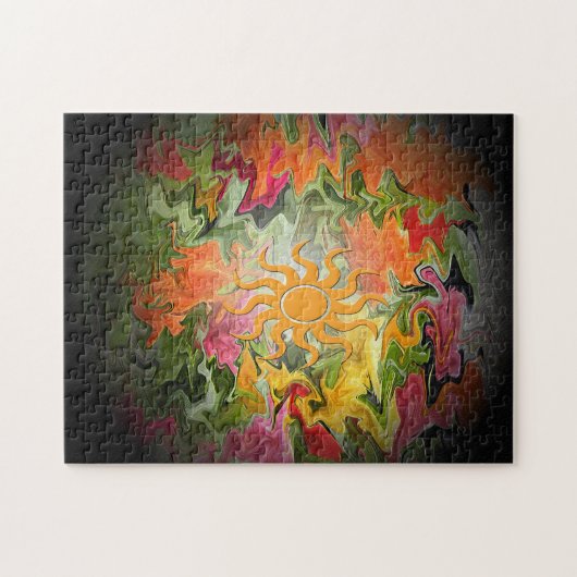 Sonnenbeleuchteter Garten... Puzzle (Horizontal)