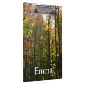 Sonnenbeleuchteter Herbstwald Herbstlandschaft Klemmbrett (Rechts)
