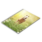 Sonnenbeleuchtetes Palominpferd Notizblock (Linke Seite)