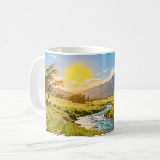 Sonnenberg Flusslandschaft Tasse (Vorderseite Links)