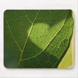 Sonnenbeschienene Herzblatt-Mauspad Mousepad
