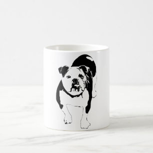 Sonnenbeschienene Linien, Bulldoggen-Tranquilität Kaffeetasse