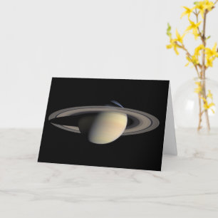 Sonnenbeschienener Saturn Gasriesenplanet von Cass Karte