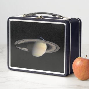Sonnenbeschienener Saturn Gasriesenplanet von Cass Metall Brotdose