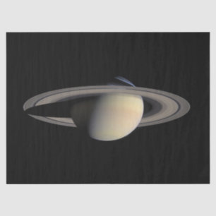 Sonnenbeschienener Saturn Gasriesenplanet von Cass Seidenpapier