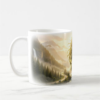 Sonnenbeschienener Wasser-Göttin-des-Bergtals-Mug Kaffeetasse