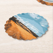 Sonnenbeschriebener Ländlicher Goldener Weizen Som Untersetzer (angewinkelt)