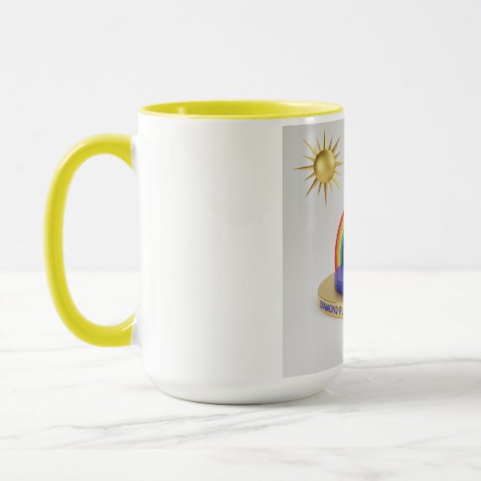 Sonnenbespritzter Regenbogen-Mug Tasse (Links)