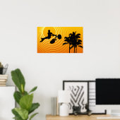 Sonnenbestrahlung Poster (Heimbüro)