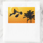 Sonnenbestrahlung Rechteckiger Aufkleber (Tasche)