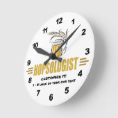 Sonnenbier Runde Wanduhr (Winkel)