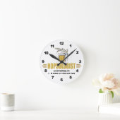 Sonnenbier Runde Wanduhr (Zuhause)
