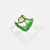 Sonnenbläser trinken Glas aus weißem Wein Serviette (Ecke)