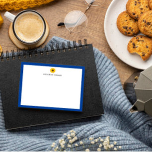 Sonnenblauer Grenze Personalisiert Vielen Dank Dankeskarte