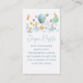 Sonnenblende und Luftballon Babydusche Windelwanne Begleitkarte (Vorderseite)