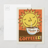Sonnenblendekaffee Postkarte (Vorne/Hinten)