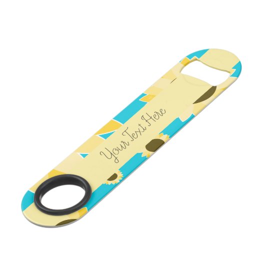 Sonnenblume21 Speed Flaschenöffner (Rückseite Schrägansicht)