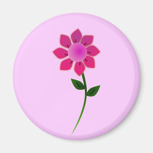Sonnenblume2_Vector_Clipart Magnet (Vorne)