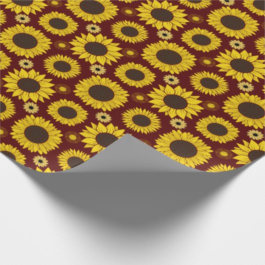 Sonnenblume 03.b DRed BG Geschenkpapier (Ecke)