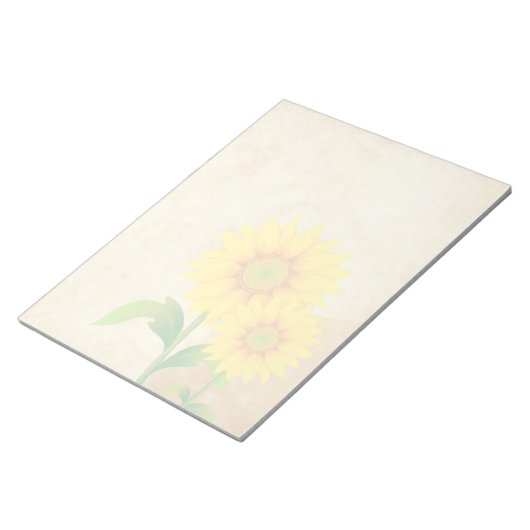 Sonnenblume - 11" x 8,5" 40 Blatt Notepad Notizblock (angewinkelt)