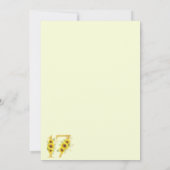 Sonnenblume 17. Geburtstag Einladung (Rückseite)