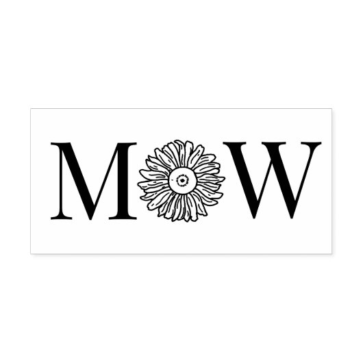 Sonnenblume #1 Couple Wedding 2 Initial Monogram Permastempel (Design)