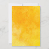 Sonnenblume 1. Geburtstag Einladung eines Mädchens (Rückseite)