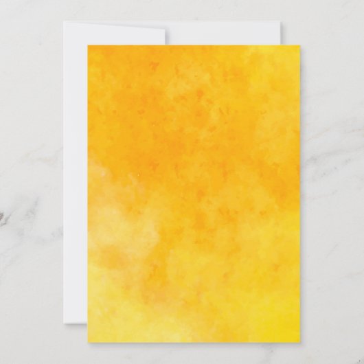 Sonnenblume 1. Geburtstag Einladung eines Mädchens (Rückseite)