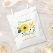 Sonnenblume 1. Geburtstag Geschenktütchen (Ausgeschnitten)