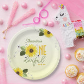 Sonnenblume 1. Geburtstag Pappteller (Party)